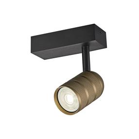 Lampa sienas CristalRecord Mycro, GU10, 1 x 5 W, zelta krās. / melna krās.