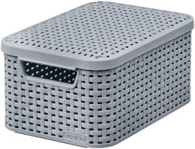 Daiktadėžė su dangčiu Curver Style 0803617099, pilka sp., 29.1 x 14.2 x 19.8 cm