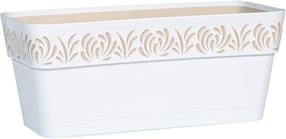 Lillekast Stefanplast Gaia 88700, plastik, 30 cm x 13 cm, valge v.