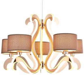 Светильник навесной Candellux Ambrosia 35-33918, E14, 5 x 40 Вт, медный цв. / медный цв.