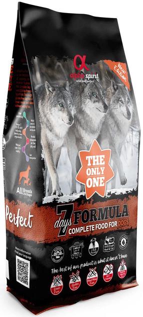Kuiv koeratoit Alpha Spirit 7 days, sealiha, 12 kg