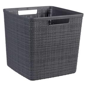 Veļas grozs Curver, 17 l, melna krās./pelēka krās., 27 cm x 28 cm x 28 cm