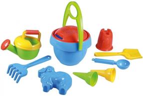 Набор игрушек для песочницы Lena Sand Set, многоцветный, 230 мм x 280 мм, 10 шт.