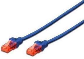 Laidas Digitus Premium CAT 6 UTP RJ-45 8P8C, RJ-45 8P8C, 1 m, mėlyna sp.