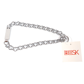 Antkaklis šunims Besk Metal Chain Tie, sidabro sp., 400 mm x 2 mm