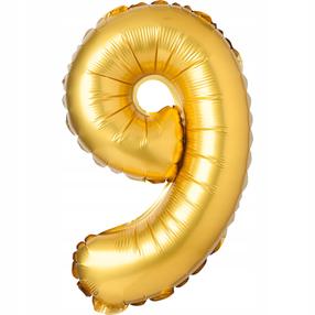 Fooliumist õhupall number Arpex Nr. 9, kuldne v.