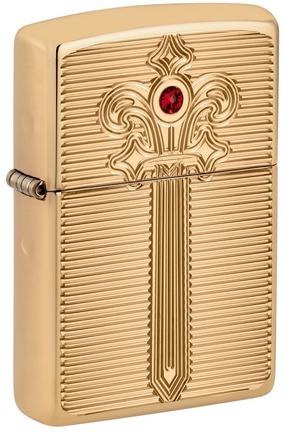 Зажигалка Zippo Armor Royal Saber Design 46737, золотой цв.