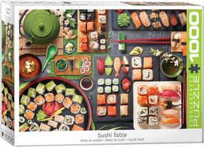 Dėlionė Eurographics Sushi Table 6000-5618, 67.6 cm x 48.9 cm, 1000 vnt., įvairių spalvų