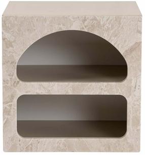 Ночной столик Nordure Lorin, travertine цв., 50 см x 50 см x 40 см