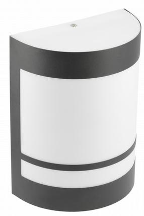 Sieninis lauko šviestuvas GTV ESO E2711-20, 11W, E27, IP54, balta sp./juoda sp., 16 cm x 20.8 cm