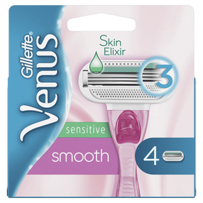 Skutimosi peiliukas Gillette Venus Sensitive Smooth, 4 vnt