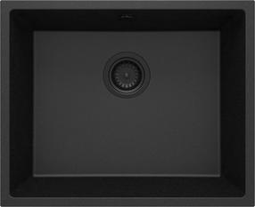 Virtuves izlietne Deante Corda ZQA_G10C, granīts, 55 cm x 46 cm x 19 cm, metallic graphite krās.