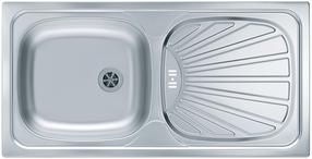 Virtuvinė plautuvė Alveus Basic 80 Decor, nerūdijantysis plienas, 43.5 cm x 86 cm x 14.5 cm, chromo sp.