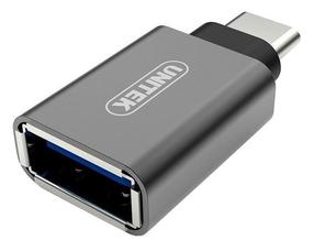 Адаптер Unitek USB-C to USB USB 3.0 A female, USB 3.0 male, сталь цв.