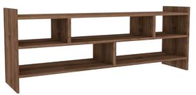 TV staliukas Kalune Design Pera, riešuto sp., 120 cm x 28 cm x 55 cm