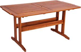 Lauko stalas Lolland 065, ruda sp., 150 cm x 83 cm x 72.5 cm