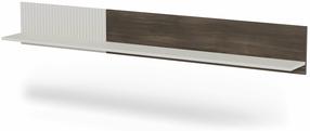 Sieninė lentyna Random, ruda sp./balta sp., 25 cm x 180 cm x 20 cm