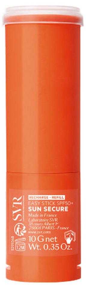Päevituse hooldusvahend keha jaoks/tooted näole SVR Sun Secure Easy Stick Refill SPF50+, 10 g
