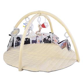Aktyvumo kilimėlis, su priedais Play Gym ZA5827, 80 cm x 80 cm, smėlio sp.
