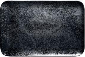 Lėkštė serviravimo RAK Karbon, 33 cm x 27 cm x 1.6 cm, juoda sp.