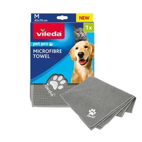 Šluostė, gyvūnams Vileda PET PRO rankšluostis VILE4754, pilka sp., mikropluoštas