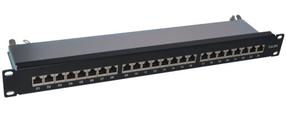 Tīkla produktu piederums Alantec PK040 1U, 110 x 483 mm, melna krās.