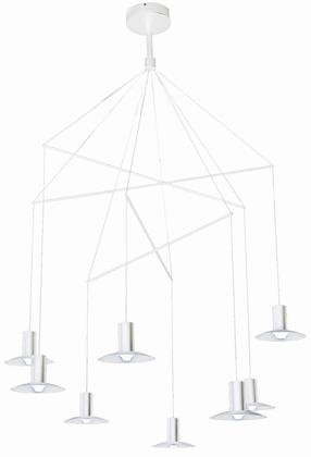 Sietynas kabinamas Light Prestige Hat LP-1661/8P WH, LED, 3000 °K, 8 x 3 W