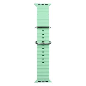 iWear S1 soonega pehme silikoonist 20 mm rihm Apple Watchile 49 mm / 45 mm / 44 mm / 42 mm heleroheline