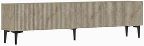 Televizoriaus spintelė Kalune Design Oscar, travertine sp., 31.4 cm x 180 cm x 45 cm