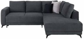 Kampinė sofa - lova Martinez, tamsiai pilka sp., 260 x 215 cm x 90 cm