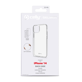 Telefono dėklas Celly Gelskin For iPhone 14, skaidri sp., Apple