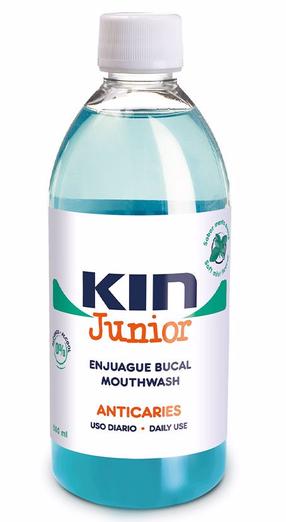 Burnos skalavimo skystis KIN Junior, 500 ml