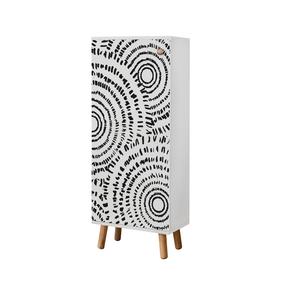 Обувной шкаф Kalune Design Vegas B 946, белый цв., 38 см x 50 см x 135 см