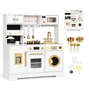 Vaikiška virtuvėlė, virtuvės prietaisų rinkinys EcoToys TL106009, balta sp.
