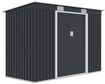 Sodo sandėliukas Oregon, 261 cm x 121 cm x 176 cm, juoda sp.
