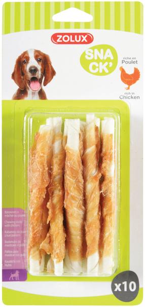 Gardums suņiem Zolux Snack Chewing Stick With Chicken, vistas gaļa, 10 gab.