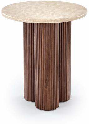 Kavos staliukas Dorotea, rudas/rusva, 50 cm x 50 cm x 56 cm