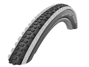 Velosipēda riepa Schwalbe Rapid Rob HS 425 57-622, gumija, balta krās./melna krās., 29", 2.25"