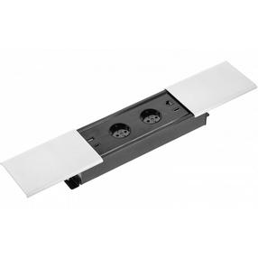 Iebūvēts pagarinātājs Gt PRESTINO AE-PB2SPRES-10, 3 x 1,5 mm², 1.5 m, 2USB, balta krās.