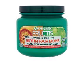 Matu maska Garnier Fructis Vitamin C & Strength Biotin Hair Bomb, 320 ml