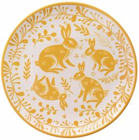 Комплект тарелок десертная Hermia Frequent, Ø 19.3 см, белый цв./oранжевый цв.
