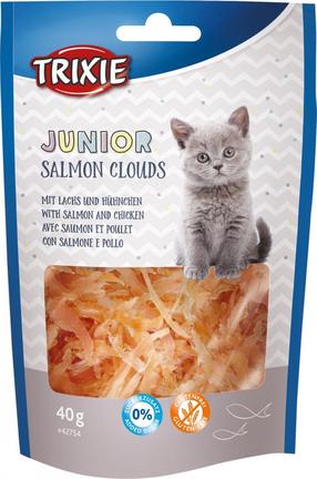 Skanėstas katėms Trixie Junior Salmon Clouds, žuvis/vištiena, 0.04 kg