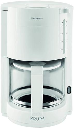 Filtra kafijas automāts Krups Pro Aroma F30901, balta krās.