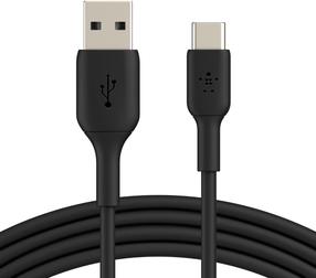 Vads Belkin, USB Type C/USB, melna krās.