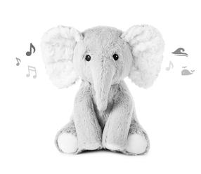 Projektors - bērnu miega palīglīdzeklis Cloud B Elliot Elephant, pelēka krās.