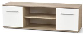 TV galds Lima RTV1, ozola krās./balts krās., 40 cm x 137 cm x 44 cm