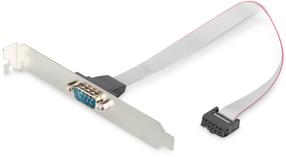 Кабель Digitus Serial Slot Bracket Adapter Cable AK-610300-003-E DSUB 9-pin, IDC 10-pin, 0.25 м, бежевый цв.