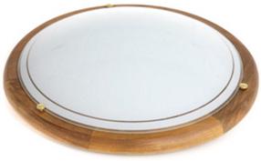 Šviestuvas lubų Candellux Ufo 14-32143, E27, 2 x 60 W, balta sp. / ruda sp.