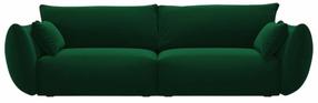 Sofa Cosmopolitan Design Matera Velvet Salvador 7, žalio stiklo sp., 110 x 208 cm x 85 cm
