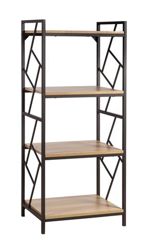 Напольная полка Home4you Study, дубовый цв./коричневый цв., 139.5 см x 40 см x 60 см